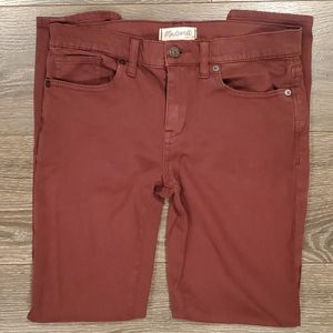 ❤MADEWELL "SKINNY SKINNY" SATEEN JEANS, 6 (28)